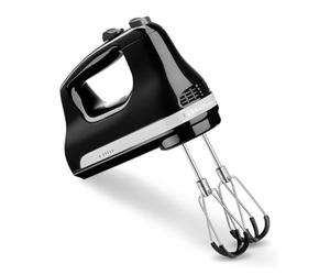KitchenAid Batteur à main 6 vitesses avec batteurs Flex Edge Onyx Noir 5KHM6118BOB