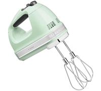 KitchenAid Batteur à Main 9 Vitesses, Moteur CC 85W Silencieux avec Démarrage Doux, 6 Accessoires - Fouets, Crochets & Tige, Cordon Pivotant, Sac de Rangement, Pistache