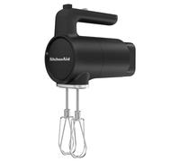 Kitchenaid Batteur à main sans fil - Go Cordless - Batteur électrique avec 7 niveaux de vitesse - 2 Fouets Turbo - 60 minutes d'utilisation par charge - Batterie Inclus - Noir