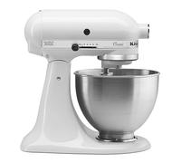 KitchenAid 5K45SSEWH Robot mixer 275 W Métallique, Blanc