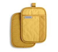 KitchenAid Beacon Lot de 2 maniques bicolores Jaune majestueux 17,8 x 25,4 cm