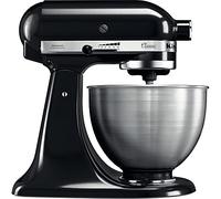 KitchenAid BUNDLE Machine de cuisine avec tête de moteur rabattable 4,3 l - Classic (5K45SS) + coupe-légumes (5KSMVSA)
