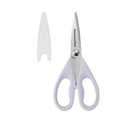 KitchenAid Ciseaux de cuisine tout usage avec gaine de protection - Ciseaux en acier inoxydable durable - Passe au lave-vaisselle - Poignée confortable - 22 cm - Lavande crème