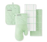 KitchenAid Couette Oignon KT Om PH Ensemble torchon, Gant de Cuisine et manique, Coton et Polyester, Pistache
