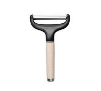 KitchenAid - Couteau Éplucheur pour Fromages en Inox - Couleur Blanc Amande et Noir