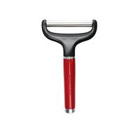 KitchenAid - Couteau Éplucheur pour Fromages en Inox - Couleur Rouge Cerise et Noir
