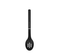 KitchenAid Cuillère ajourée de qualité supérieure Onyx Noir - Cuillère en nylon pour égoutter les liquides, la graisse, les pâtes et les légumes - Résistante à la chaleur, durable, poignée ergonomique