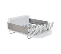 KitchenAid Égouttoir à Vaisselle Compact en Acier Inoxydable, 40,6 cm, Blanc