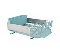 KitchenAid Égouttoir à Vaisselle Compact et résistant à la Rouille avec Panier à Couverts Amovible et égouttoir coudé Auto-drainant, 32 x 40 x 14 cm, Eau minérale