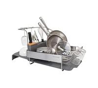 KitchenAid Égouttoir à Vaisselle Extensible Pleine Taille, 45 cm, Gris Anthracite