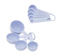 KitchenAid Ensemble de tasses et cuillères à mesurer universelles faciles à lire avec poignée souple pour un contrôle maximal, trou de suspension et emboîtement pour un rangement facile, passe au