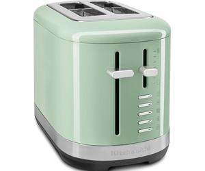 KitchenAid Grille-Pain 2 Tranches 7 Niveaux de Brunissage Macaron pistache | Toaste tous types et tailles de pain uniformément, du toast à la brioche ; corps métallique compact et durable