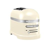 KitchenAid Grille pain pour 2 tranches - Artisan - 7 niveaus de brunnage et fonction décongélation - Vintage design - 2 Large fentes - Toaster avec porte-sandwich - Crème