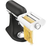 KitchenAid Accessoire Pâtes 3-en-1 Plastique, Laminoir, Coupe-Spaghetti et Coupe-Fettuccine, Compatible Robots KitchenAid, Plastique