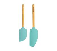 KitchenAid Lot de 2 spatules en bambou, Aqua Sky 2