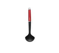 KitchenAid - Louche de Cuisine en Inox et Nylon, Anti-Adhésif, 35 cm - Couleur Rouge Cerise et Noir