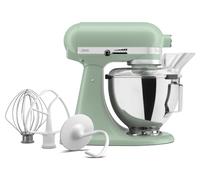 KitchenAid Mélangeur sur pied à tête inclinable de 4,3 L 5KSM95PSBDC, bol en acier inoxydable, bouclier verseur, fouet, batteur et crochet à pâte, construction entièrement métallique, 10 vitesses