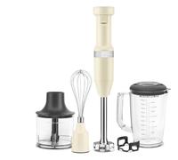 KitchenAid Mixeur Plongeant Classic, Vitesse Variable 8250-11600 RPM, Mélange, Mixe, Émulsionne & Écrase, Bras Amovible, Pichet 700ml Sans BPA, Almond Cream