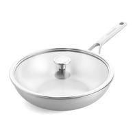KitchenAid Multi-Ply Stainless Steel 3ply 28cm Wok with Lid