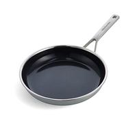 KitchenAid Multiply Stainless Steel Poêle à frire antiadhésive en céramique multicouche en acier inoxydable sans PFAS, 28 cm, Induction, Multi Clad, Lavable au lave-vaisselle, Va au four, Argent