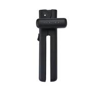 KitchenAid Ouvre-boîte Manuel verrouillable, Noir Mat, très résistant, avec Lame en Acier Inoxydable, mécanisme de Verrouillage, ustensile de Cuisine avec poignée Ergonomique, 18 cm
