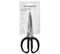 KitchenAid - Paire de Ciseaux Multi Tâches en Inox et Cache Lames en Plastique, 22.9 x 13.2 cm - Noir