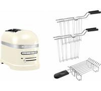 KitchenAid Paquet 2, Grille-pain 2 tranches Artisan 5KMT2204, Couleur:Crème
