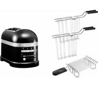 KitchenAid Paquet 2, Grille-pain 2 tranches Artisan 5KMT2204, Couleur:Noir Onyx