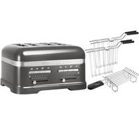 KitchenAid Paquet 2, Grille-pain 4 tranches Artisan 5KMT4205, Couleur:Médaillon Argent