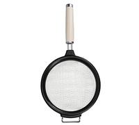 KitchenAid - Passoire de Cuisine en Inox et Plastique, Maille Ultra Fine - Couleur Blanc Amande et Noir
