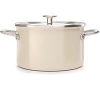 KitchenAid - Pot en émail avec couvercle 3.7L - crème