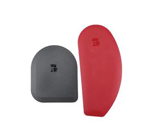 KitchenAid - Racloir à Casserole & Racloir à Saladier en Silicone, Noir / Rouge, Set de 2