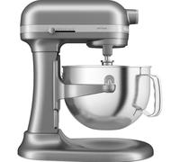 KitchenAid Robot Pâtissier - Artisan - Robot cuisine multifonctions à Bol relevable - Batteur avec 4 accessoires et bol en inox de 5,6 L - Gris argent
