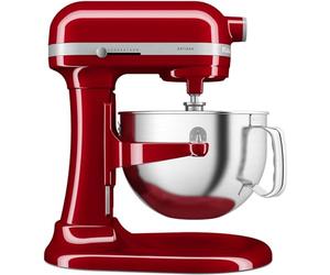 KitchenAid Robot Pâtissier - Artisan - Robot cuisine multifonctions à Bol relevable - Batteur avec 4 accessoires et bol en inox de 5,6 L - Rouge empire