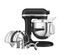KitchenAid Robot Pâtissier - Artisan - Robot cuisine multifonctions à Bol relevable - Batteur avec 5 accessoires et bol en inox de 6,6 L - Truffe noire