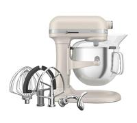KitchenAid Robot Pâtissier - Artisan - Robot cuisine multifonctions à Bol relevable - Batteur avec 5 accessoires et bol en inox de 6,6 L - Milkshake