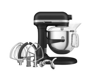 KitchenAid Robot Pâtissier - Artisan - Robot cuisine multifonctions à Bol relevable - Batteur avec 5 accessoires et bol en inox de 6,6 L - Truffe noire