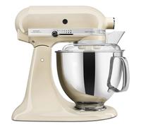KitchenAid Robot Pâtissier - Artisan - Robot cuisine multifonctions à tête inclinable - Batteur avec 5 accessoires et 2 bols inox de 4,8 et 3 L - Crème