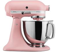 KitchenAid Robot Pâtissier - Artisan - Robot cuisine multifonctions à tête inclinable - Batteur avec 5 accessoires et 2 bols inox de 4,8 et 3 L - Rose poudré