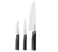 KitchenAid - Set de 3 Couteaux Japonais avec Étuis de Protection pour Lames, Acier à Haute Teneur en Carbone KEG3PTHEOHOBA