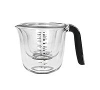 KitchenAid - Set de 3 Pichets à Mesurer, Lavables au Lave-vaisselle, 1L / 500 ml / 250 ml, Noir