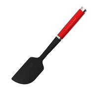 KitchenAid - Spatule de Cuisine en Silicone et Inox, Tête Souple à Face Arrondie, Résistant à la Chaleur - Couleur Rouge Cerise