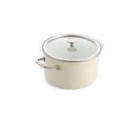 KitchenAid Steel Core Enamel Faitout 24cm/6 Litre, Crème