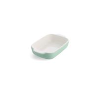 KitchenAid Stoneware Plat à Four Rectangulaire Antiadhésif en Céramique avec Couvercle en Bambou, 20 cm/0,9L, sans PFAS, Gain de Place, Va au four jusqu'à 260°C, Va au Lave-Vaisselle, Pistache