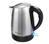 KitchenBoss Bouilloire Électrique：Bouilloire Inox 1,7 L, Bouilloire Electrique Inox avec Filtre Amovible et Voyant Lumineux, 2100W Ebullition Chauffage Rapide, Base à 360°, Arrêt automatique