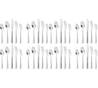 KitchenBoss Menagere Set Couverts de Table: Ensemble Vaisselle de Table 4 Personnes, Ménagères en Acier Inoxydable, 20 Pièces Argenté, Lavables au Lave-vaisselle, Couteau, Cuillère, Fourchette