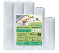 KitchenBoss Rouleau Sous Vide Alimentaire, 5 Rouleaux 28x3/20x1/15x1/300 cm