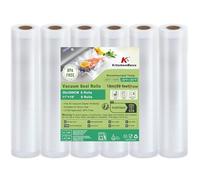 KitchenBoss Rouleau Sous Vide Alimentaire：Sac Sous Vide Alimentaire pour l'Appareil de Mise Sous Vide, Film Sous Vide Alimentaire pour la Cuisson, 6 Rouleaux 28x300cm