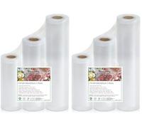 KitchenBoss Sac Sous Vide Alimentaire: 3 Rouleaux Sous Vide 15|20|28| x500 cm, Libre De Couper, Durable, Compatible, Stockage Des Aliments, Surgelés Au Micro-Ondes, Cuisson Sous Vide (Lot de 2)