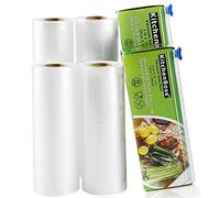 KitchenBoss Sac Sous Vide Alimentaire, 4 Rouleau 15cmx500cm et 20cmx500cm, Rouleau Sous Vide Alimentaire, Rouleaux Sous Vide pour Aliments